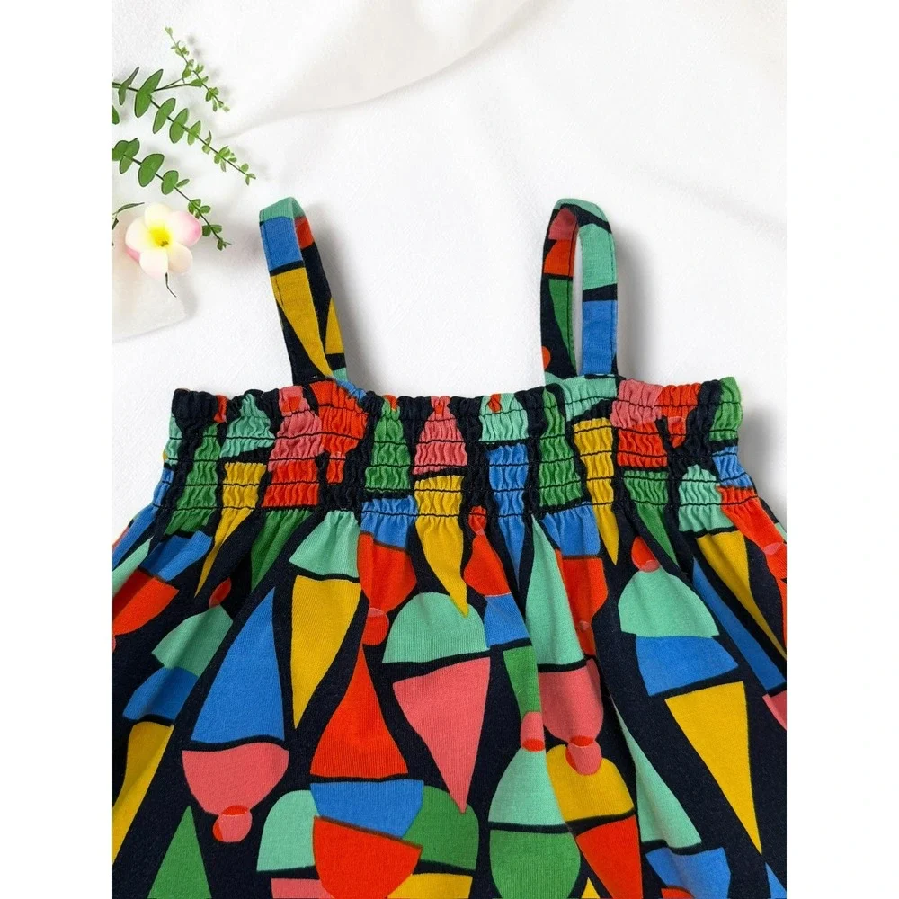 Hanna Andersson Ice Cream Print Organic Cotton Dress Set Size 85cm 2T
